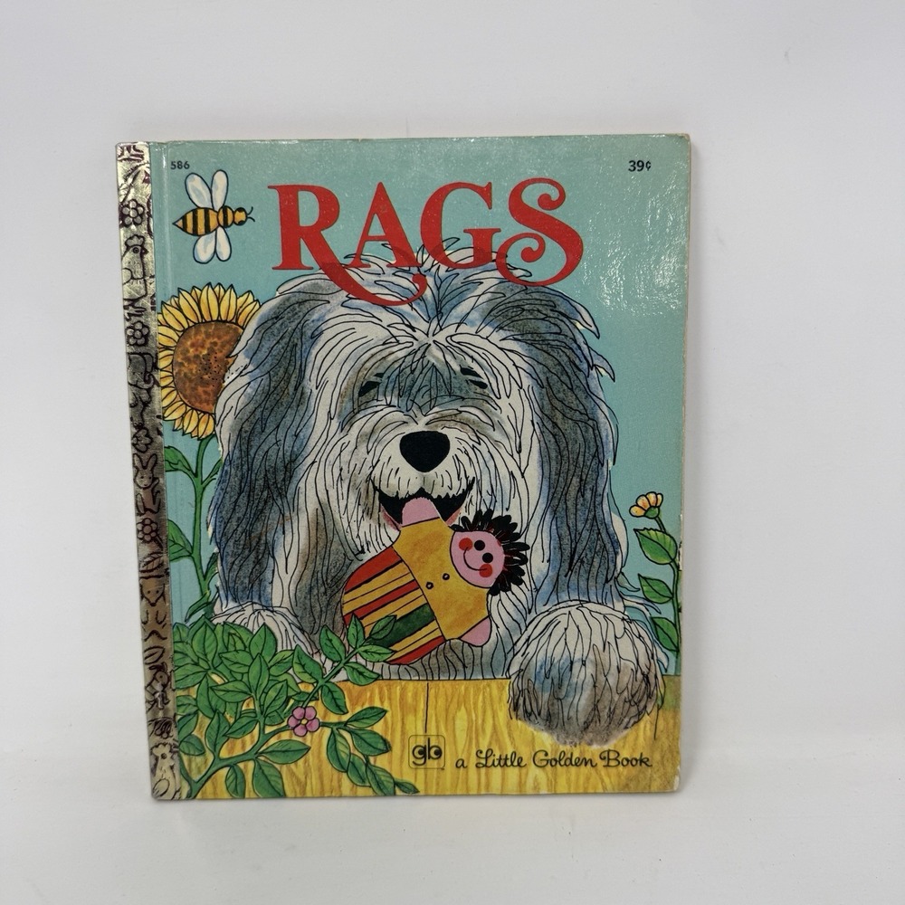 Little Golden Book RAGS - Vintage 1970 1st Edition "A" - by Patricia Scarry